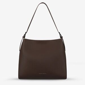 Status Anxiety Brown Minimalist Shoulder Bag